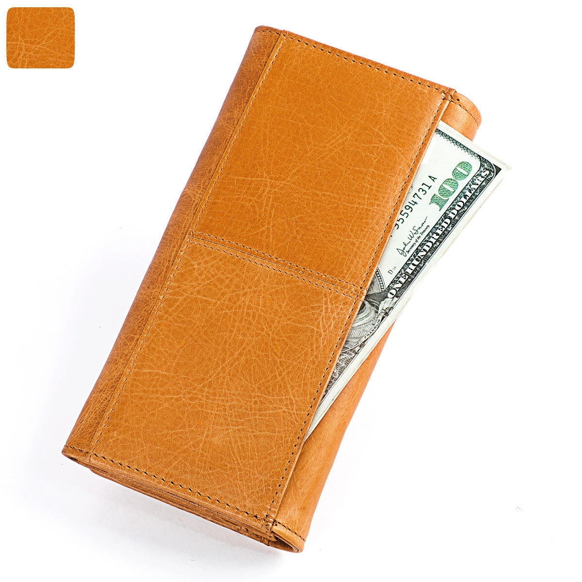 Women's Genuine Leather With Swiping Long Cowhide Ladies Wallets
