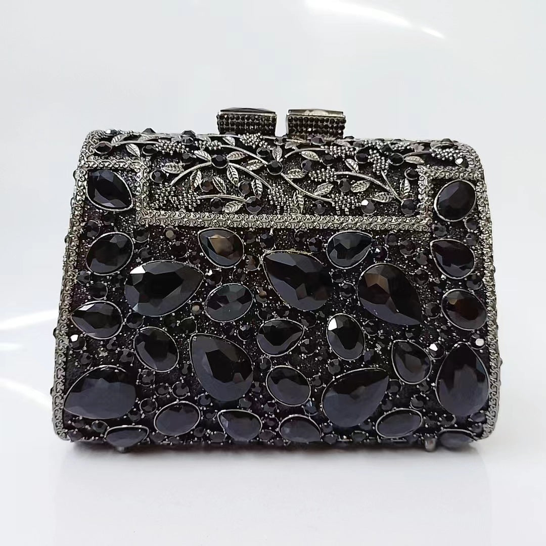 Women's Attractive Diamond Banquet Full Clutch Evening Bags