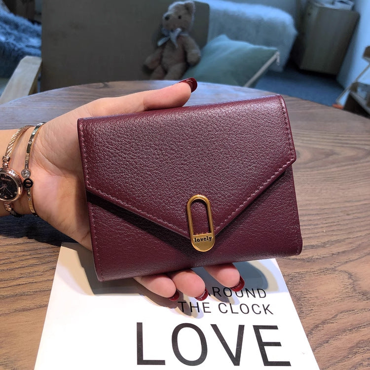 Women's Short Thin Genuine Leather Fashion Soft Card Holder