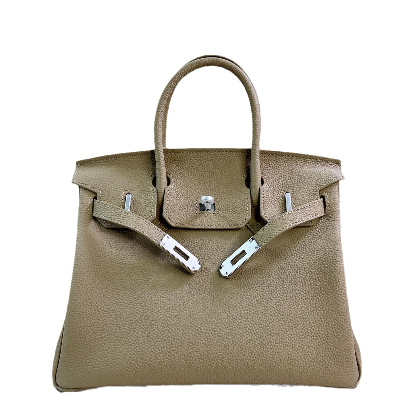 Women's First Layer Cowhide Sier Large Capacity Handbags