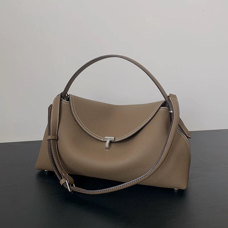 Niche Sweden High-grade Commuter First Layer Cowhide Handbags