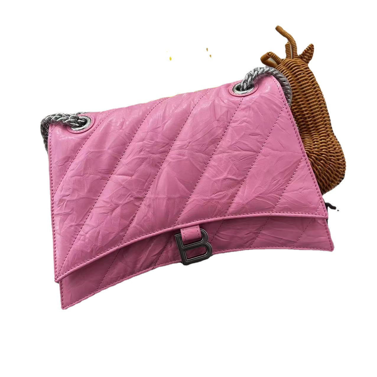 Sales Volume Leather Embroidered Hourglass Embossed Bags