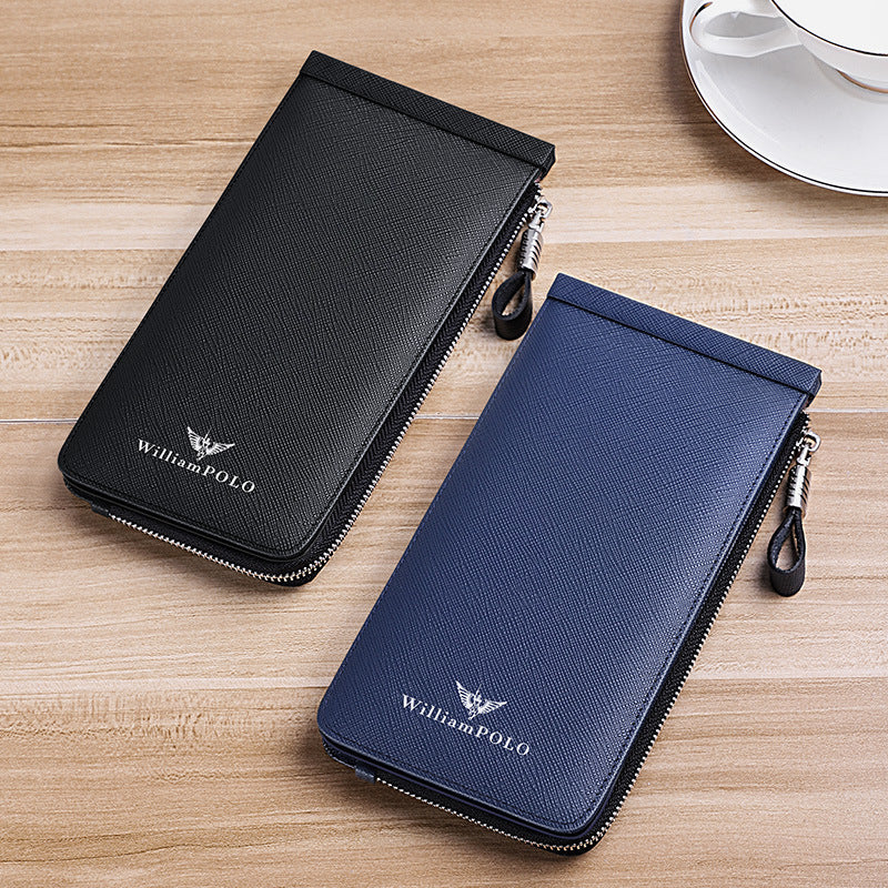 Men's Paul Genuine Leather Business Multiple Slots Men's Wallets