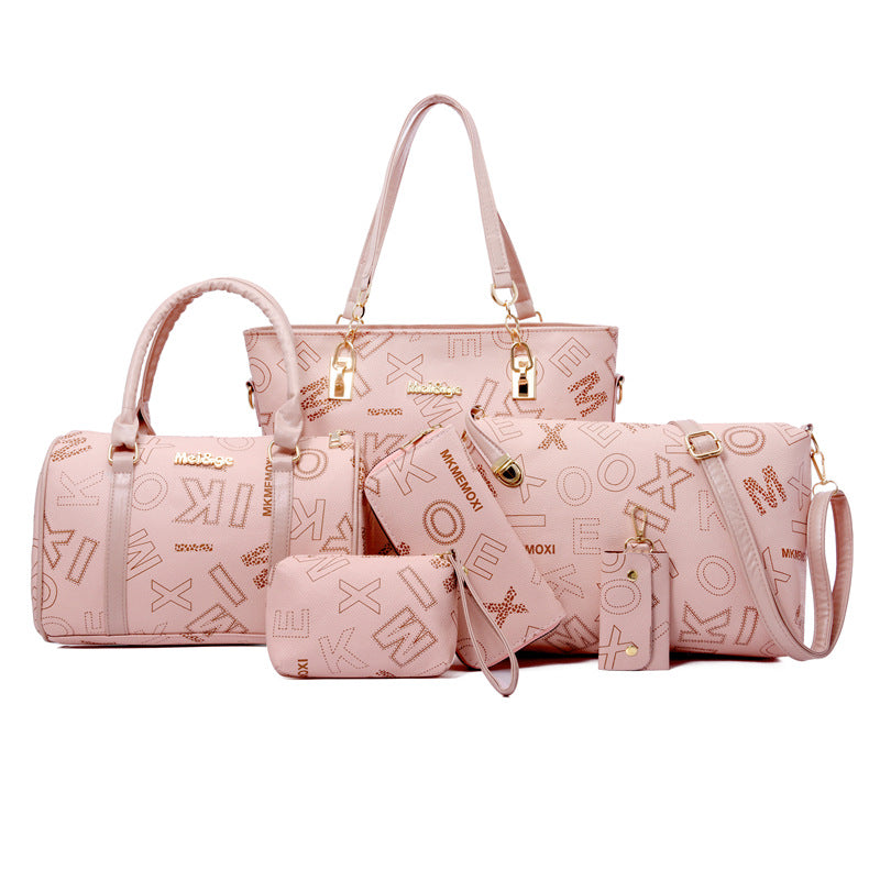 Women's Large Capacity Retro Mother Match Sets Handbags