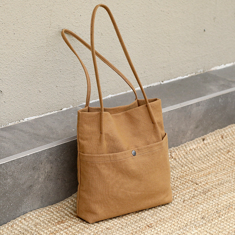 Women's Canvas For College Summer Tutorial Large Shoulder Bags