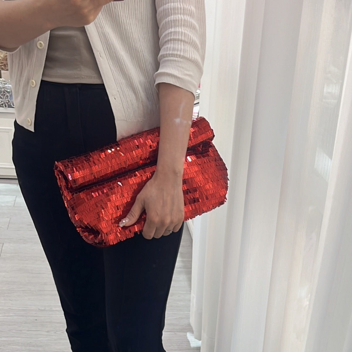 Women's Super Flash Sequin Clutch French Daily Handbags