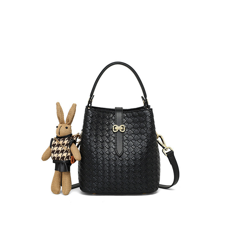 Women's Summer Genuine Leather High-grade Woven Crossbody Bags