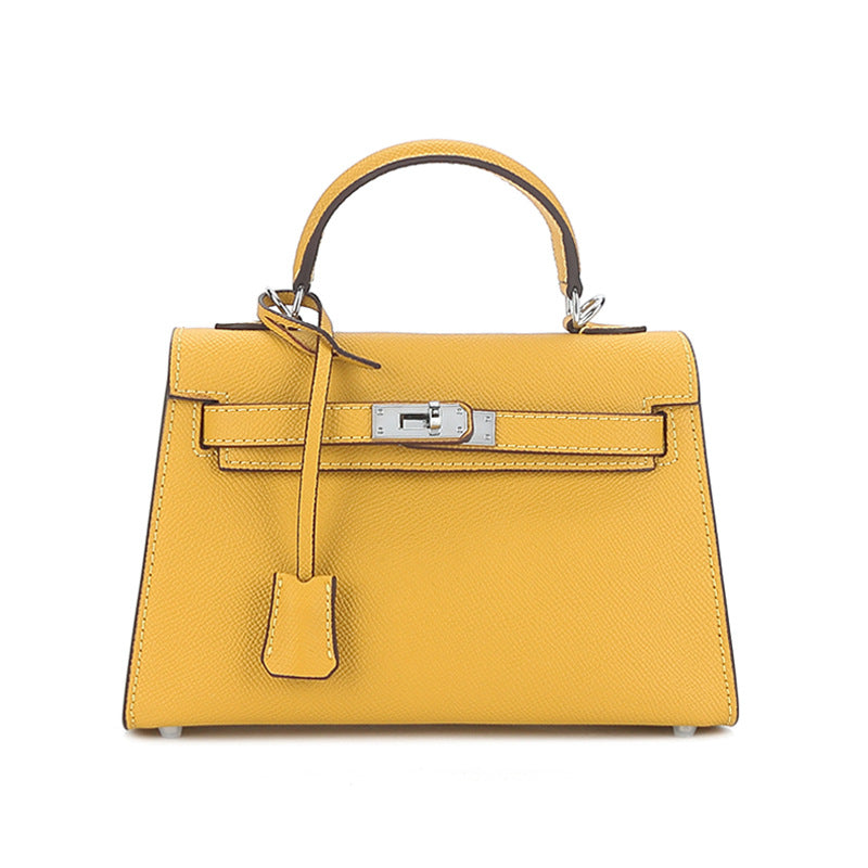 Sier Hardware Palm Pattern Second Generation Kai Mini Shoulder Bags