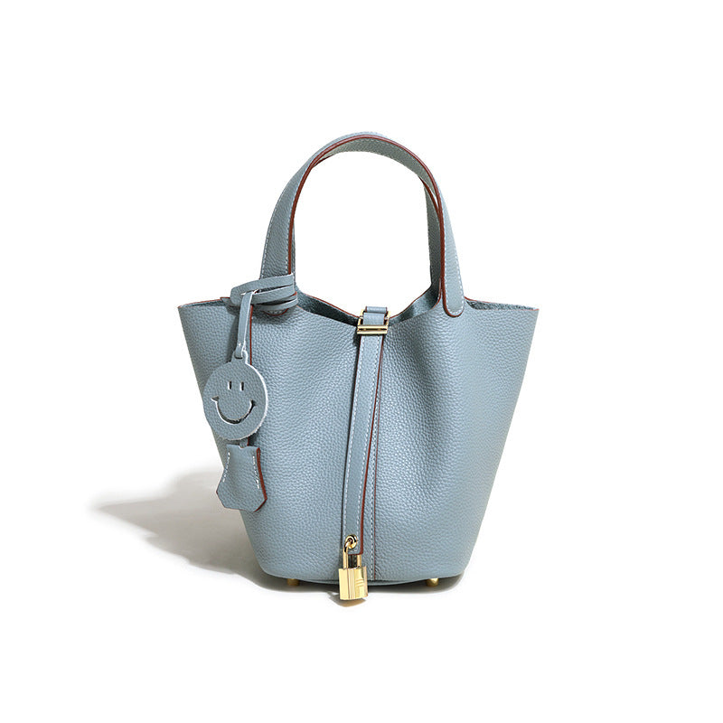 Women's Vegetable Basket Genuine Leather Niche Advanced Mother Handbags