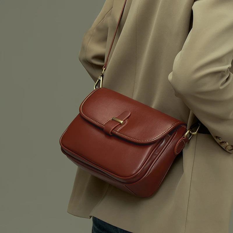 Women's Genuine Leather Fashion High Sense Shoulder Bags