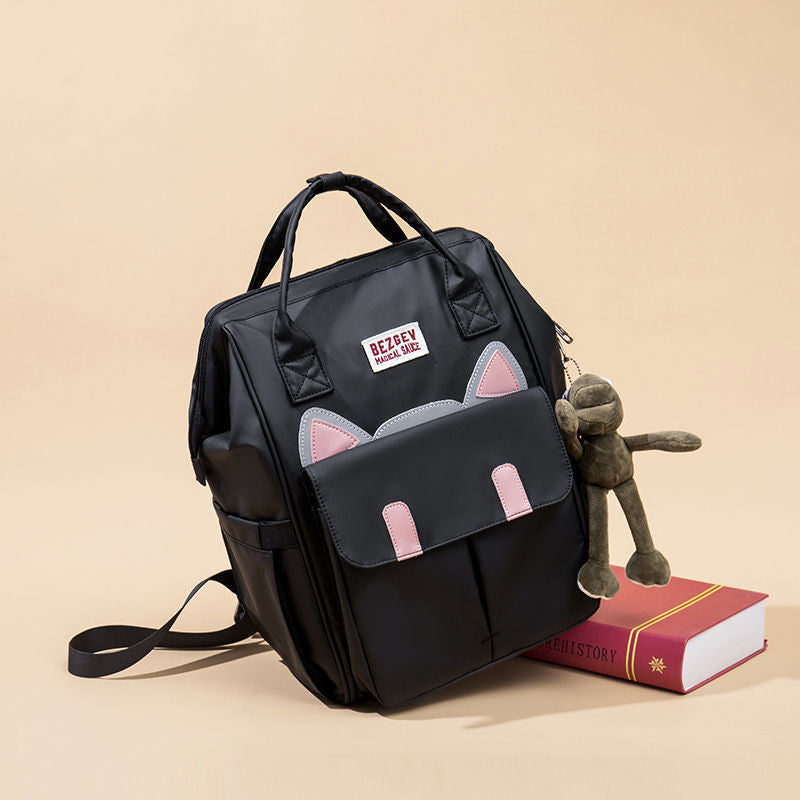 Large Capacity Simple Waterproof Cute Junior High Backpacks