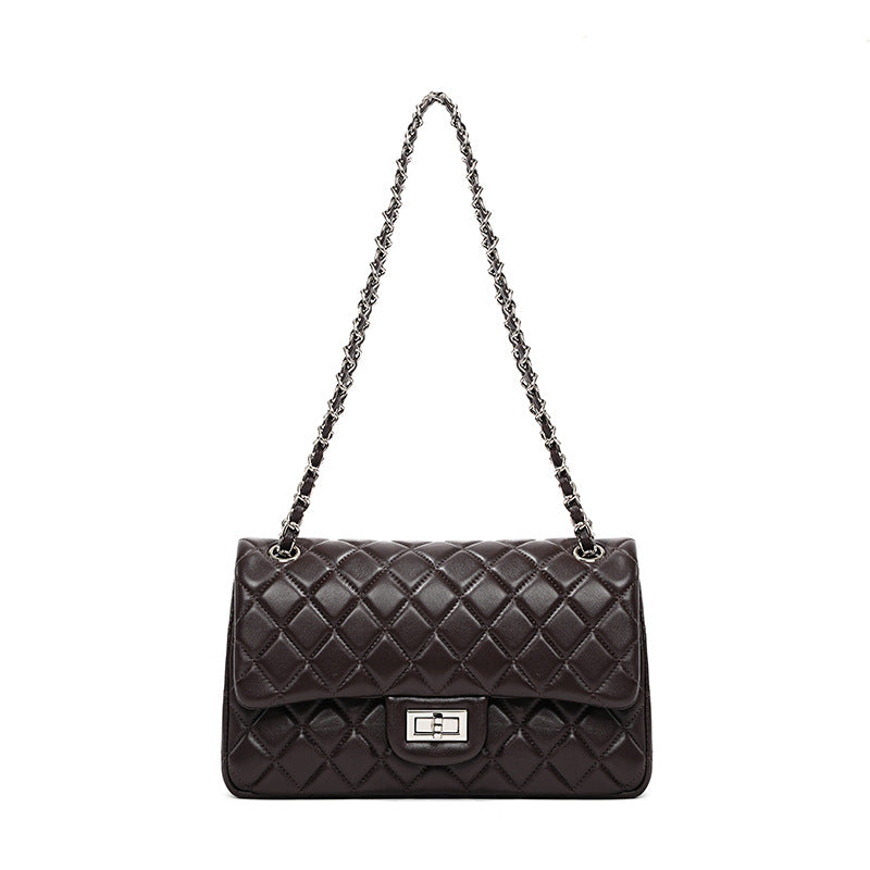 Man Genuine Leather Classic Style High-grade Niche Shoulder Bags