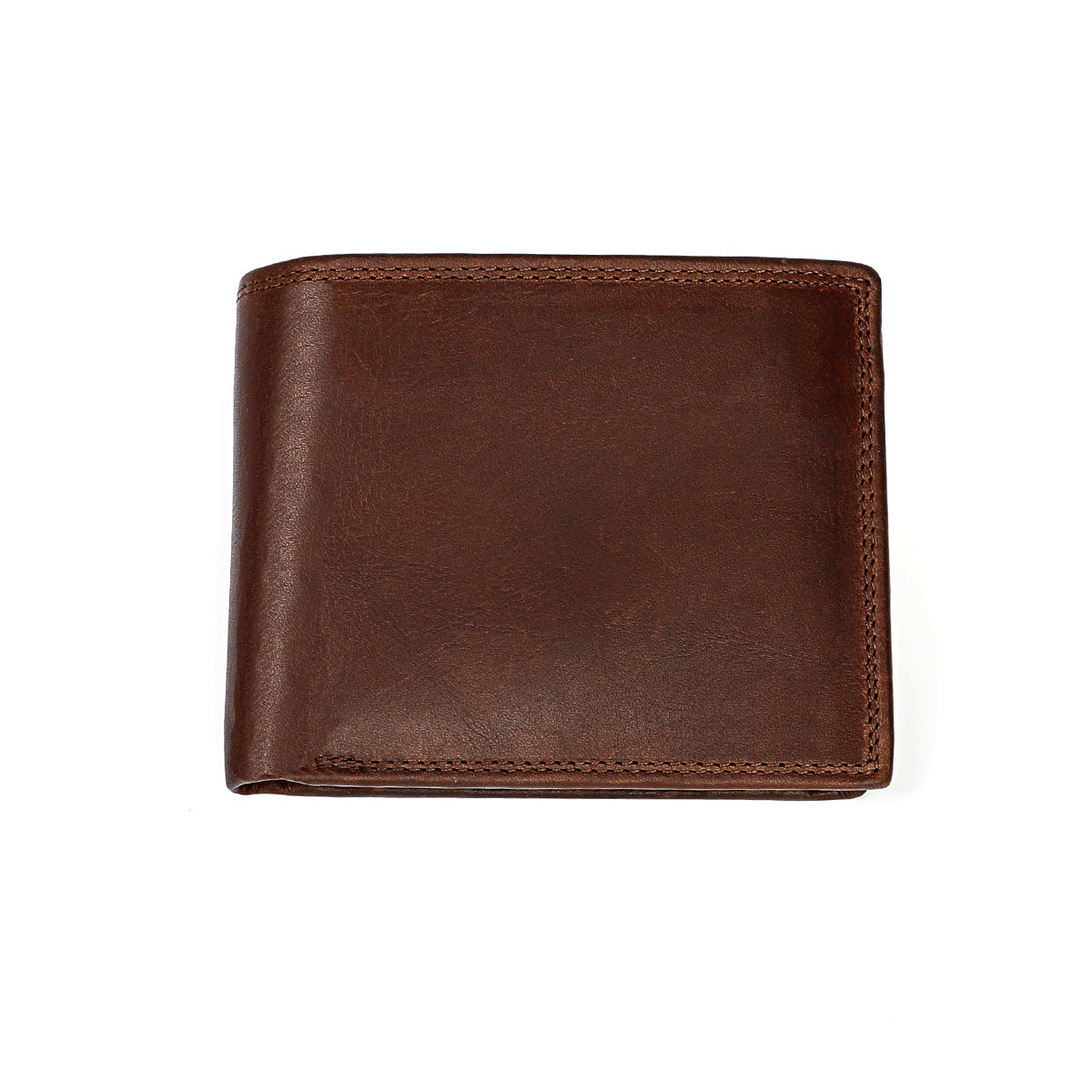 Men's Vintage Genuine Leather Full First Layer Cowhide Short Men's Wallets