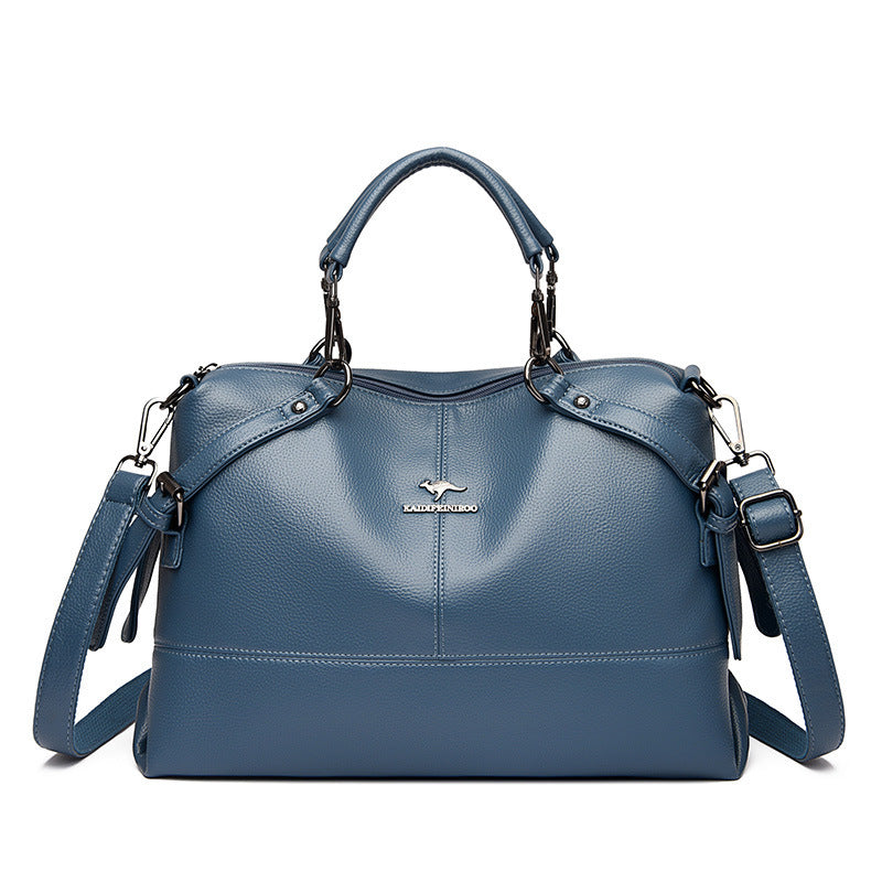 Women's Attractive Elegant Stitching Large Capacity Shoulder Bags