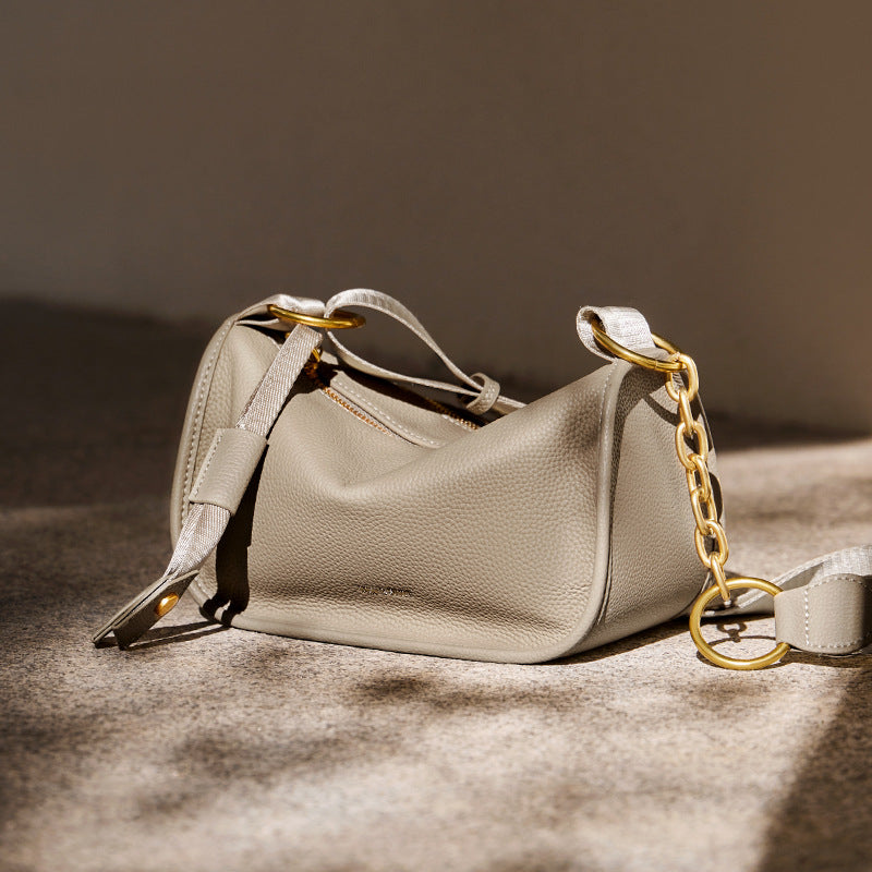 Women's Summer High Sense Saddle Genuine Leather Crossbody Bags