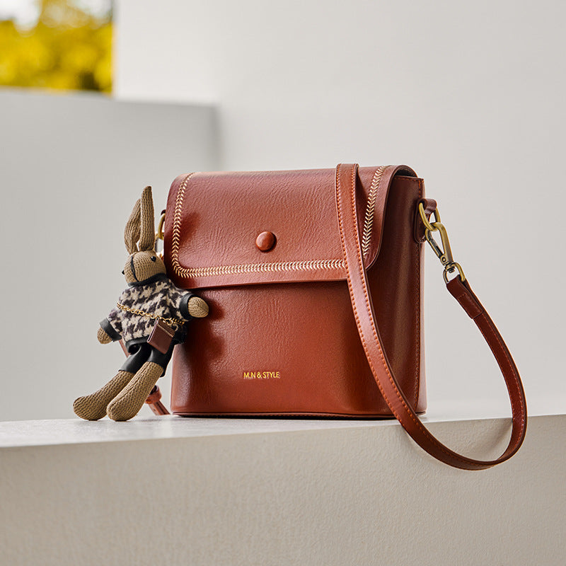 Women's Summer High-grade Versatile Pouch Genuine Leather Shoulder Bags