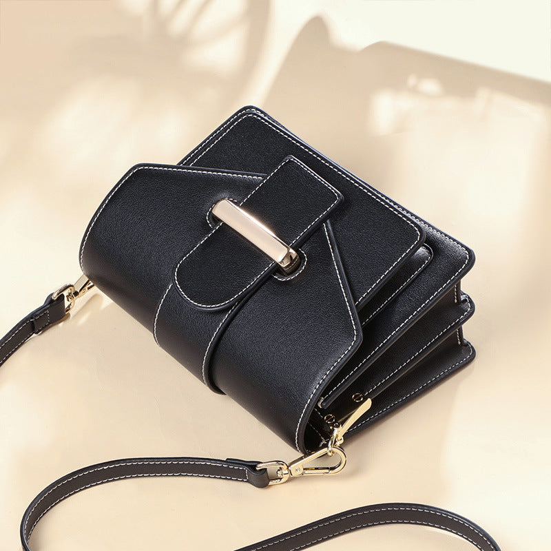 Women's Genuine Leather Mori Tide Fashion Crossbody Bags