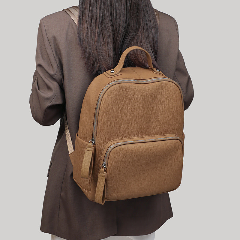 Women's Fashion Genuine Leather High Large Capacity Backpacks