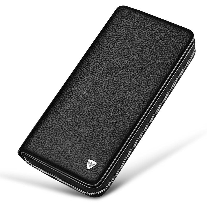 Men's Type Large Capacity Swiping Change Genuine Men's Wallets