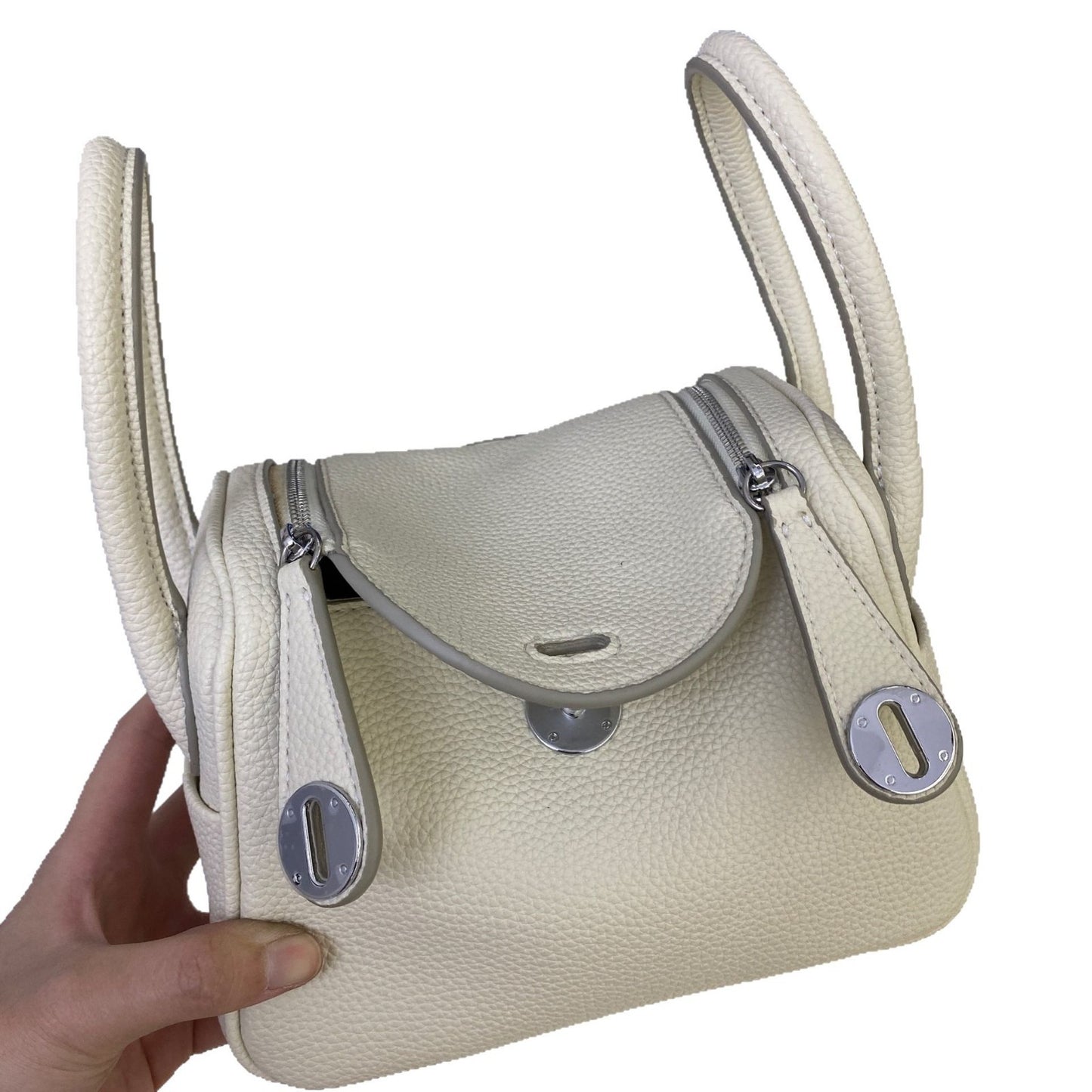 Doctor Lindy Retro Soft Cowhide Lychee Crossbody Bags