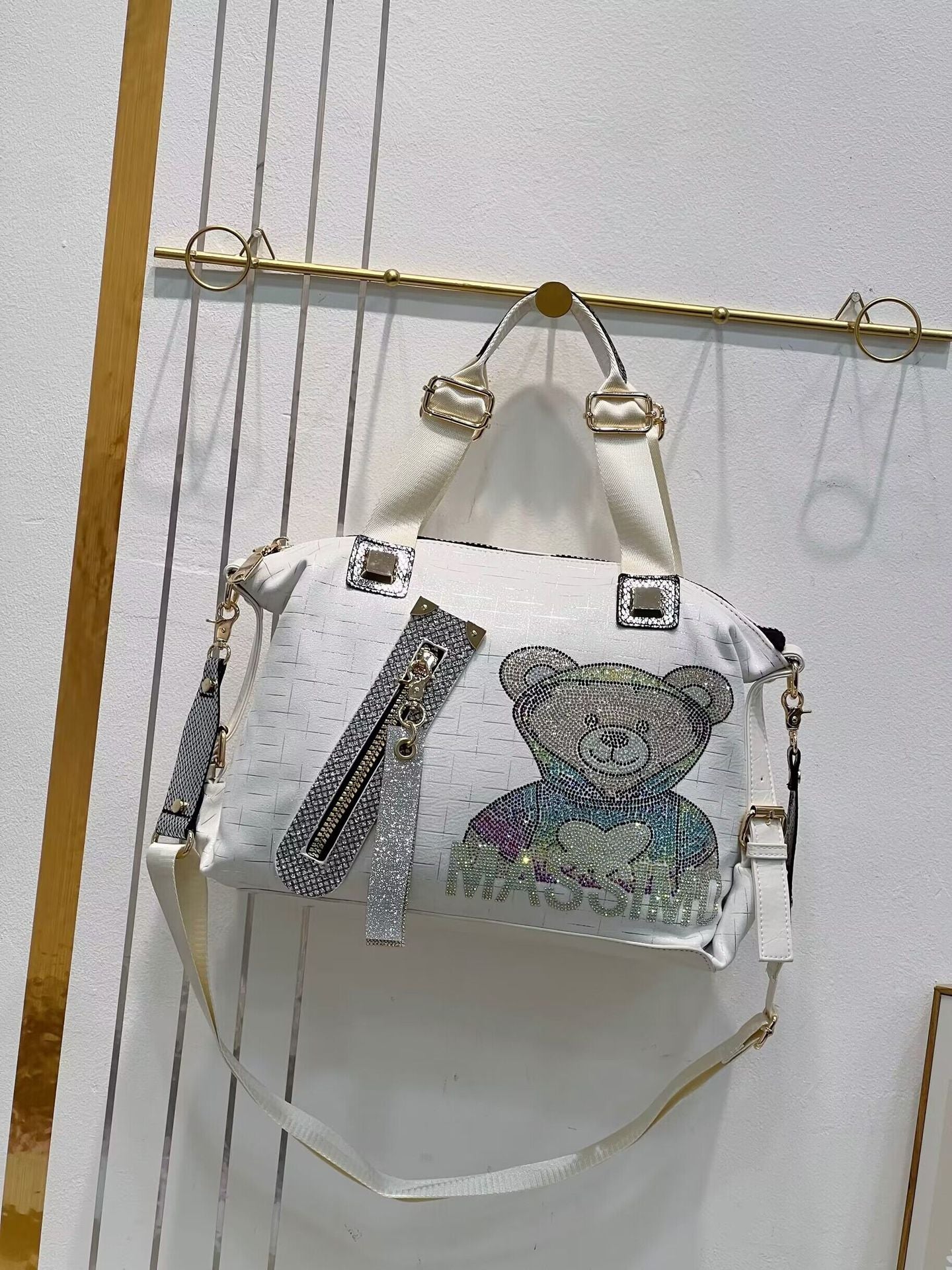 Women's Western Style Diamond Fashion Large Capacity Shoulder Bags