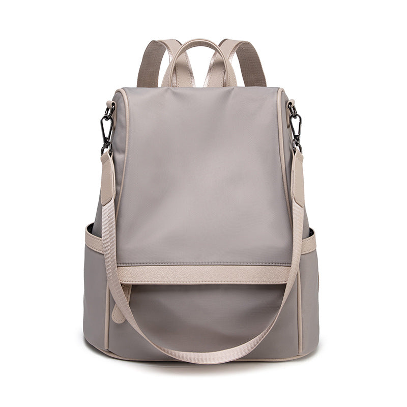 Women's Korean Fashionable Personalized Waterproof Oxford Cloth Backpacks