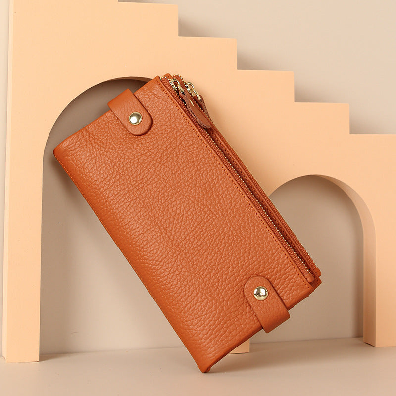 Women's Clutch Real Leather Long Soft Ladies Wallets