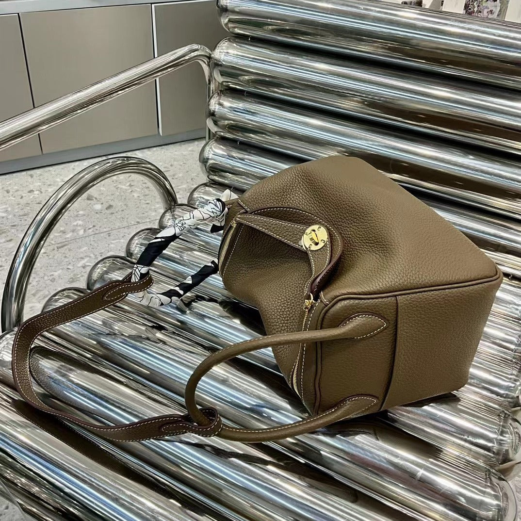 Women's Cowhide Lindy Litchi Pattern High Quality Shoulder Bags