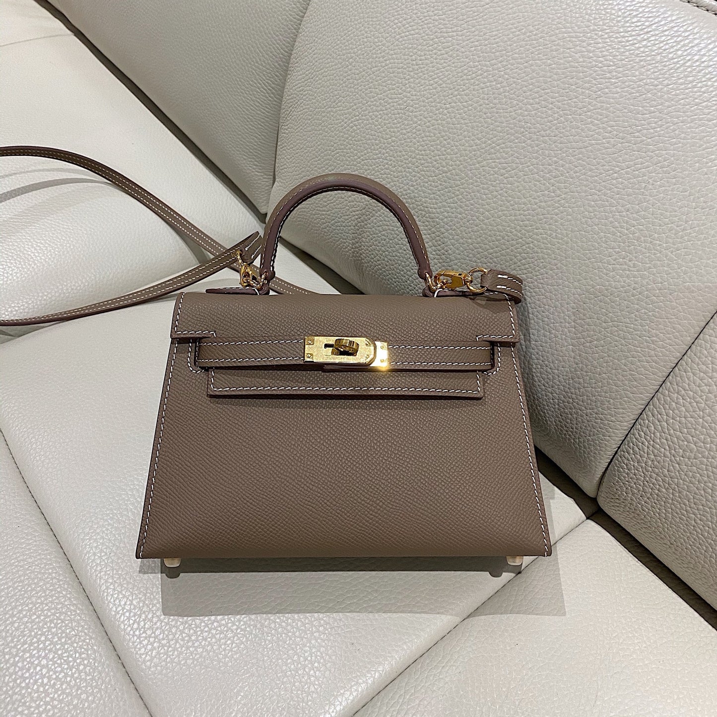 Women's Leather Elephant Gray Kelly High-grade Gift Bags