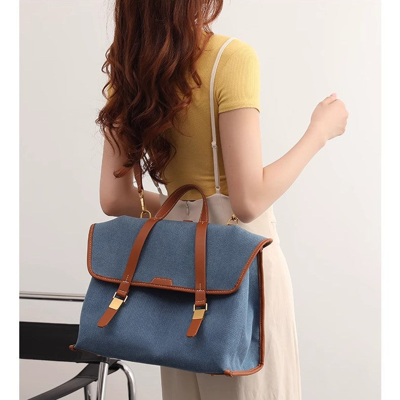 Loose Series Canvas Denim Large Capacity Backpacks