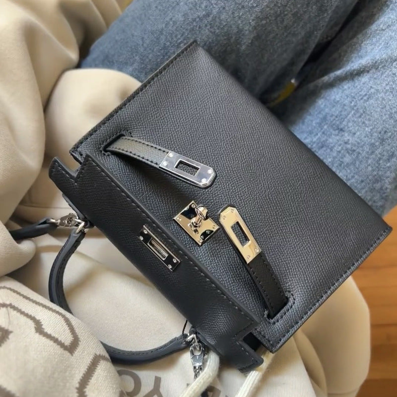 Women's Palm Print Second Generation Kelly Cowhide Handbags