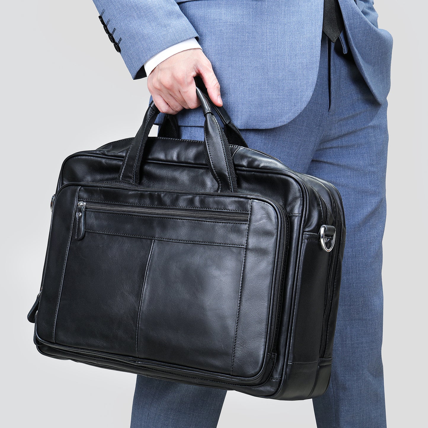 Men's Genuine Leather Fashion Computer Portable Business Men's Handbags