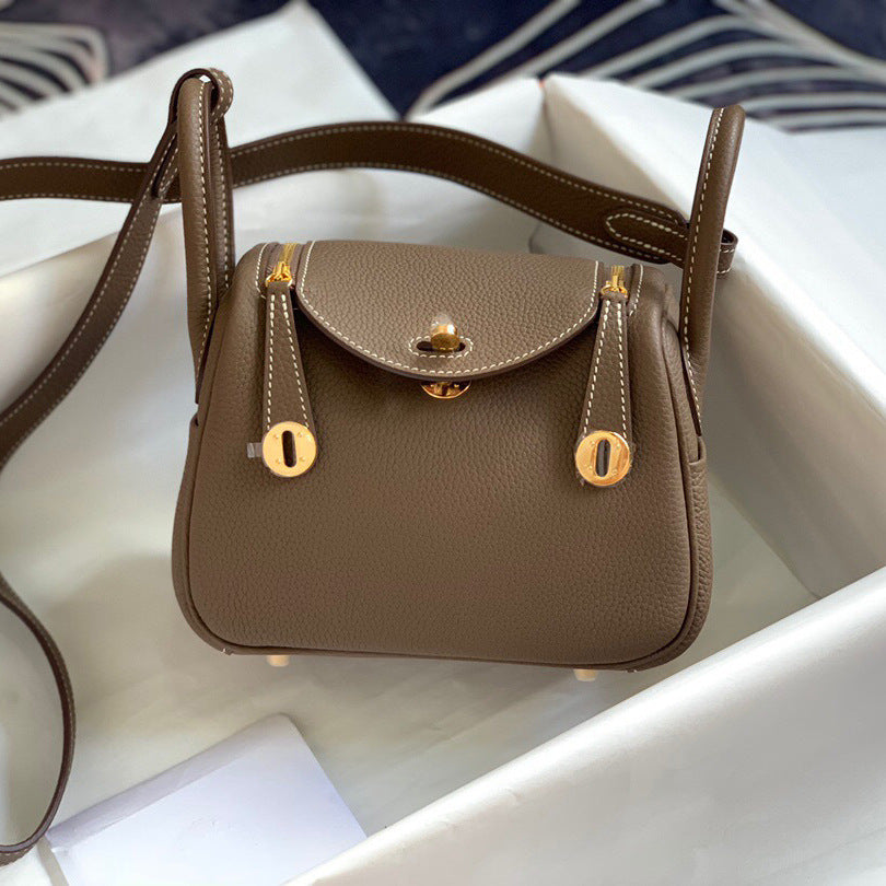 Women's Lindi Layer Cowhide Leather Doctor Elegant Crossbody Bags