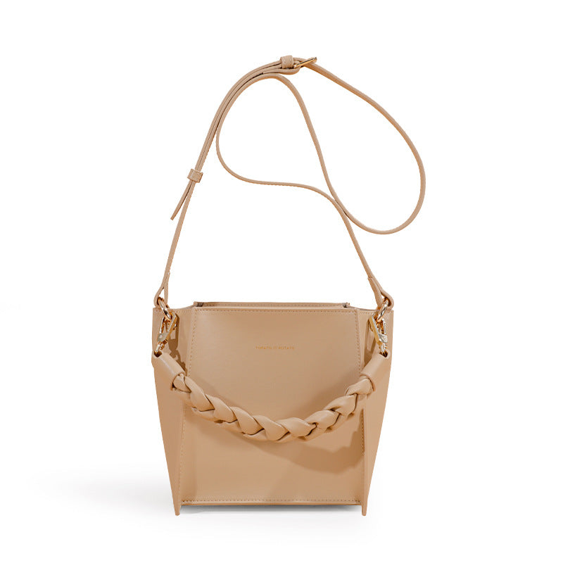 Women's Advanced Feeling Tong Genuine Leather Texture Crossbody Bags
