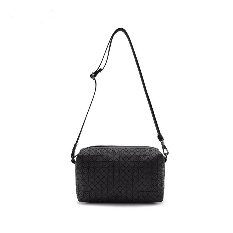 Women's Original Geometric Diamond Silicone Plaid Saddle Shoulder Bags