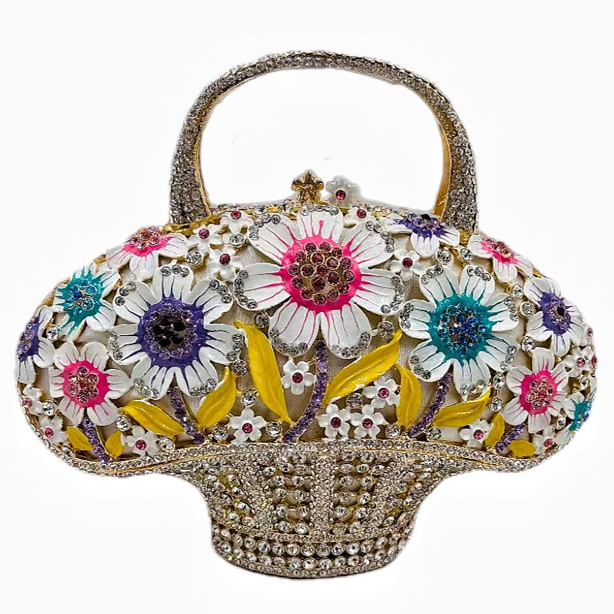 Women's Attractive Diamond Banquet Full Clutch Evening Bags