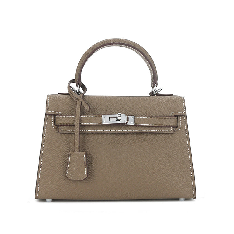 Sier Hardware Palm Pattern Second Generation Kai Mini Shoulder Bags