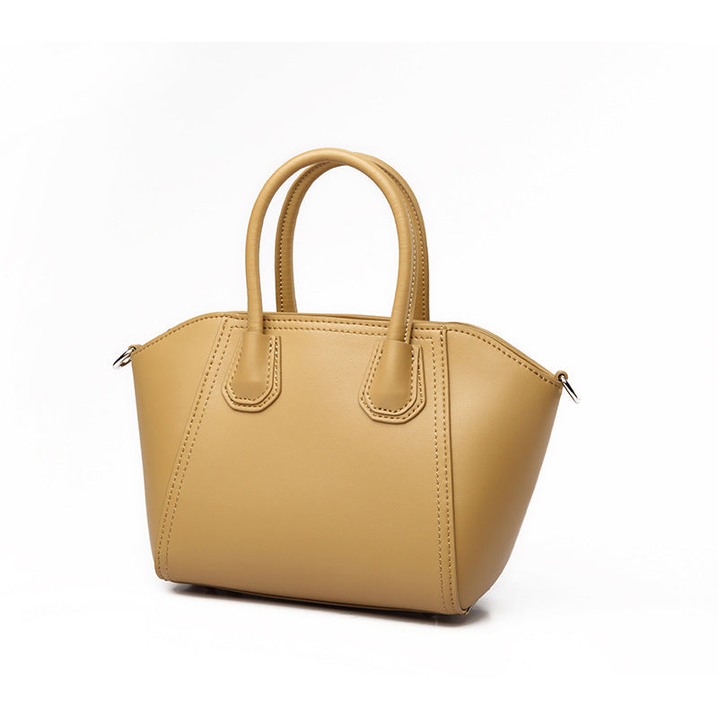 Women's Niche Wings Style Elegant Cowhide Large Capacity Handbags