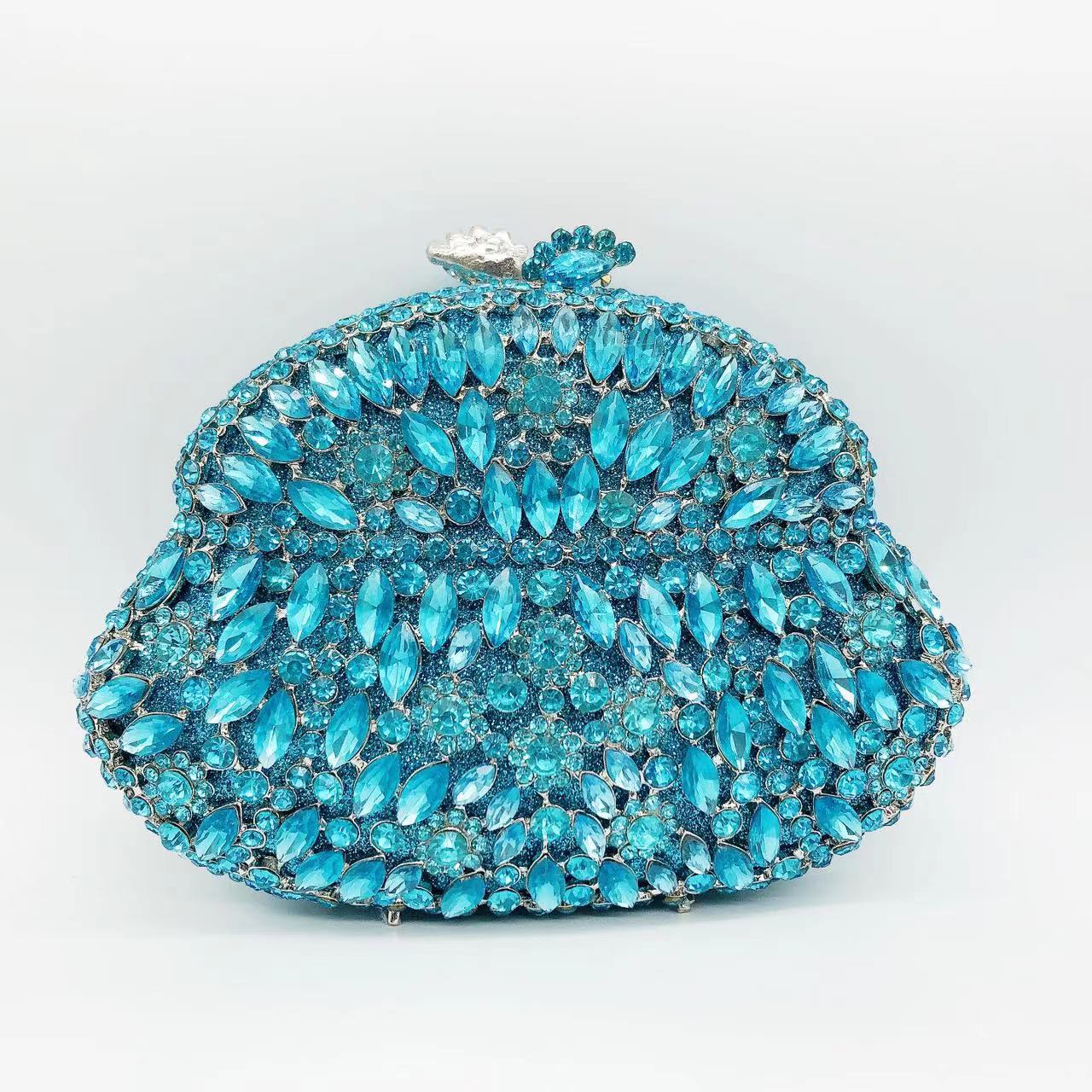 Women's Wei Mermaid Order Diamond Hollow Rhinestone Evening Bags