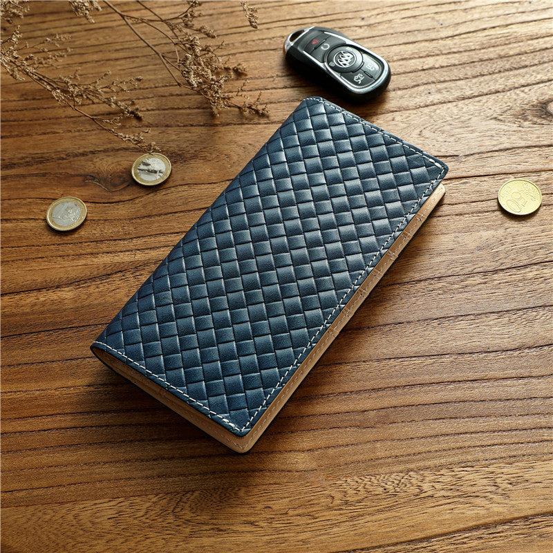 Men's Italian Long Genuine Leather First Layer Men's Wallets