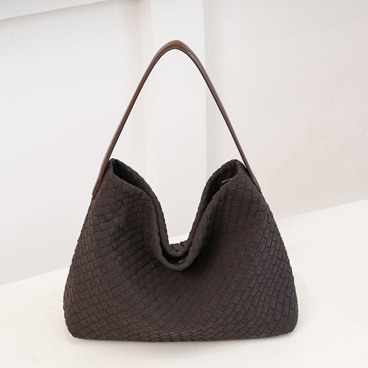 Women's Woven Matte Leather High-grade Underarm Shoulder Bags