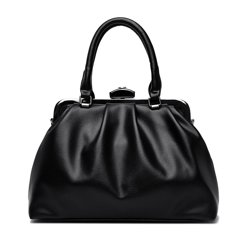 Women's Fashion Pleated Simple Large Capacity Shoulder Bags