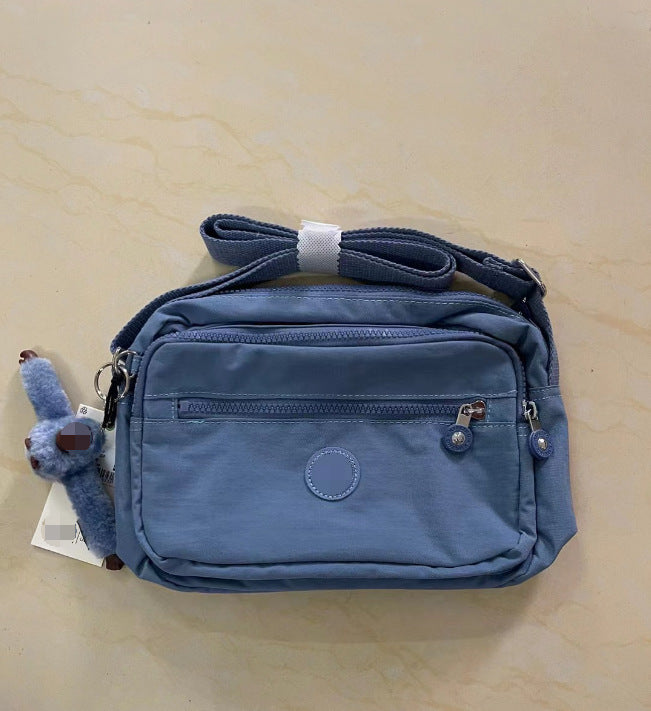 Women's Spring Monkey Urban Simple Nylon Compartment Crossbody Bags