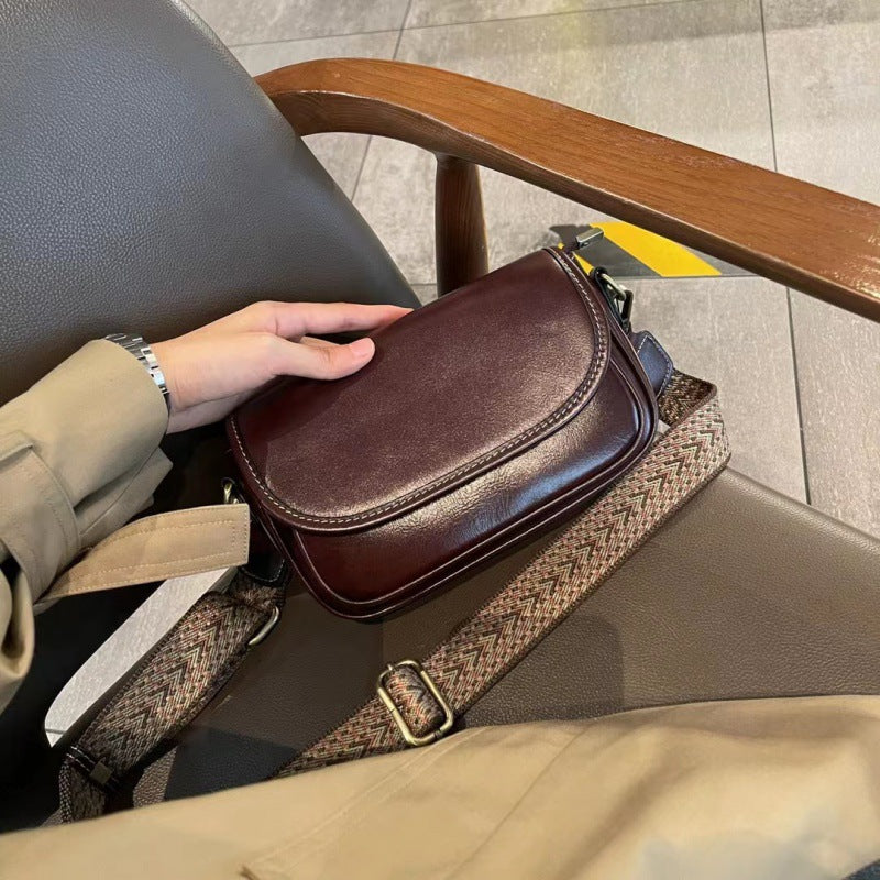 Women's Genuine Leather Lady's Retro Portable Versatile Shoulder Bags