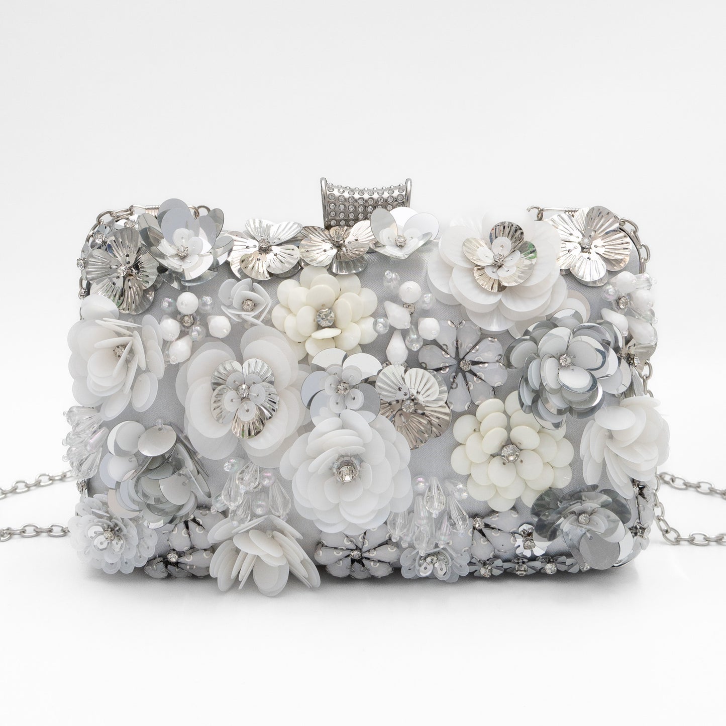 Kai Colorful Crystals Sequin Flower Dinner Hand Carrying Cheongsam Evening Bags
