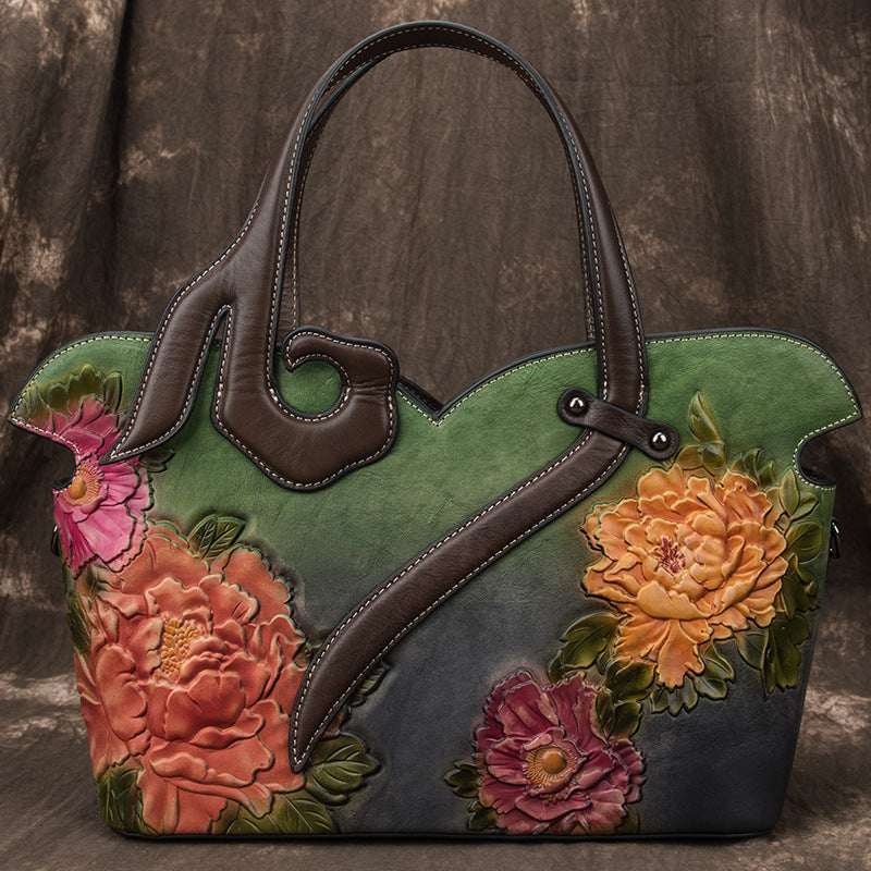 Women's Vintage Leather Top Layer Cattlehide Fashion Bags