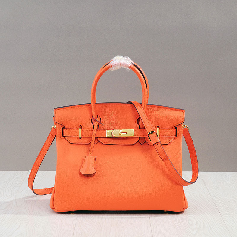 Women's Trendy Plaid Genuine Leather Cross Pattern Crossbody Bags