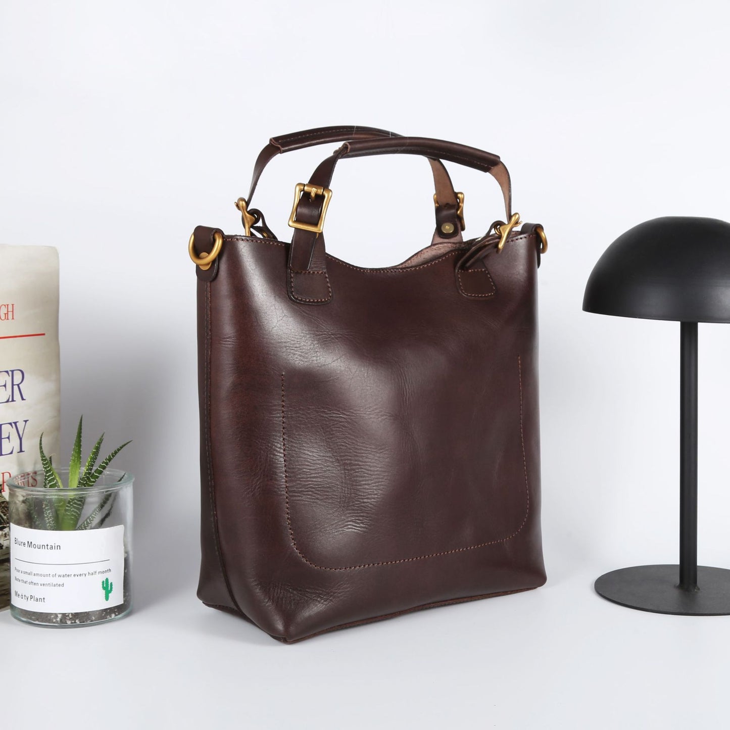Women's Retro Handmade Vegetable Tanned Leather Large Handbags