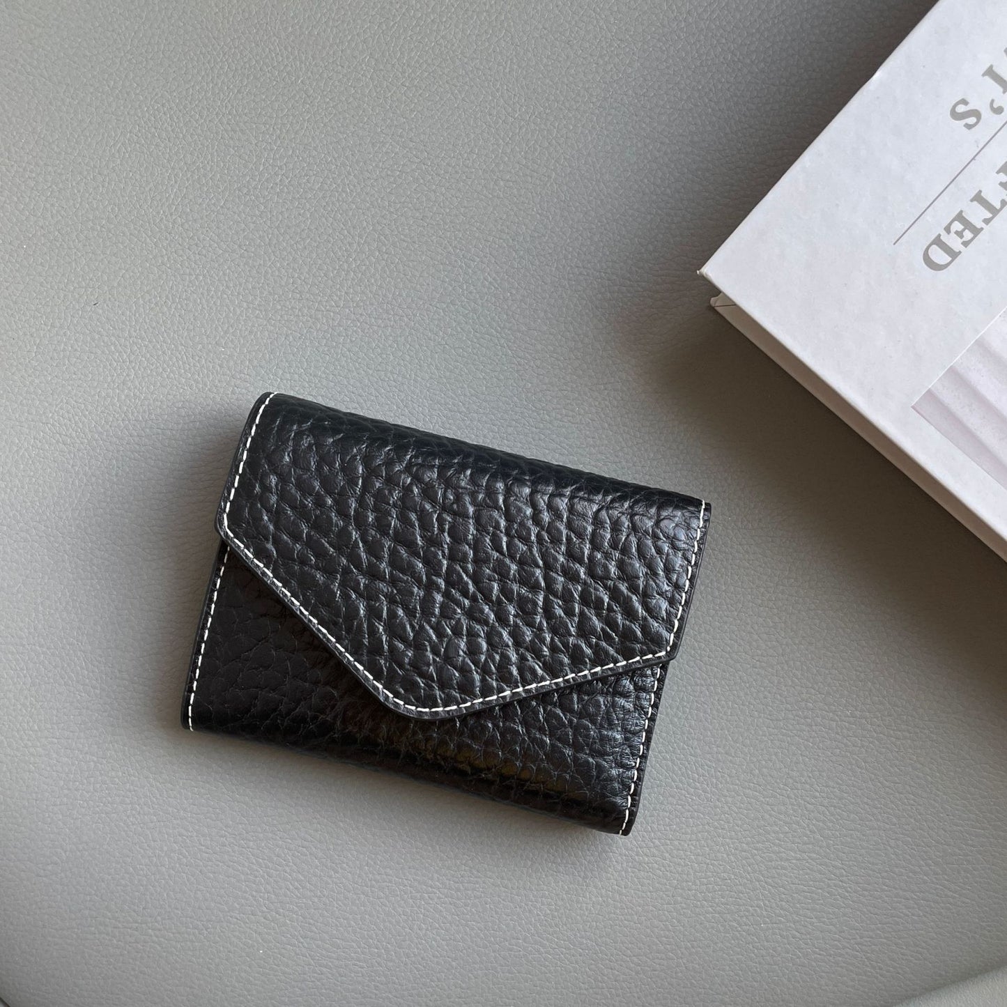 Women's & Men's & Niche Style Neutral Tri Fold Flip Ladies Wallets