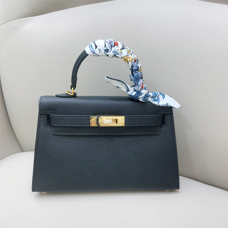 Women's Kelly Hand Palm Print Version Genuine Leather Handbags